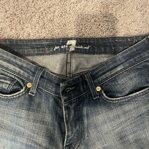Brand: 7 for all mankind jeans size: 27 style: bootcut flynt